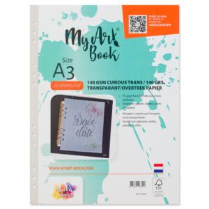 MyArt®Book schetspapier 140 g/m2 transparant/ overtrek papier – formaat A3