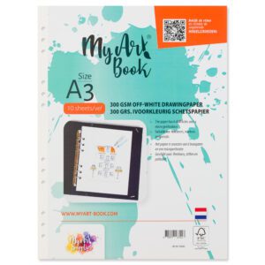MyArt®Book schetspapier 300 g/m2 ivoorkleurig papier – formaat A3