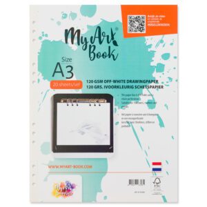 MyArt®Book schetspapier 120 g/m2 ivoorkleurig papier – formaat A3
