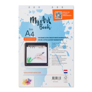 MyArt®Book 160 g/m2 extra glad wit marker papier – formaat A4