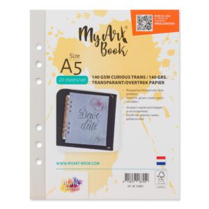 MyArt®Book schetspapier 140 g/m2 transparant/ overtrek papier – formaat A5