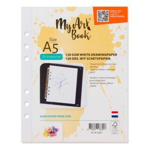 MyArt®Book schetspapier 120 g/m2 wit papier – formaat A5