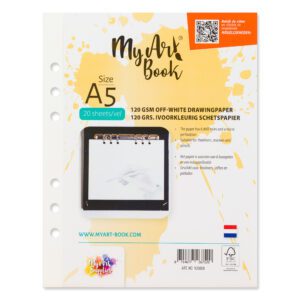 MyArt®Book schetspapier 120 g/m2 ivoorkleurig papier – formaat A5