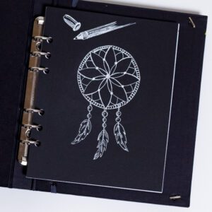 MyArt®Book schetspapier 120 g/m2 zwart papier – formaat A4